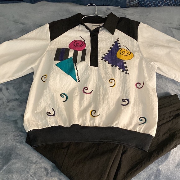 Two Piece Casual Top and Pants - Picture 3 of 3